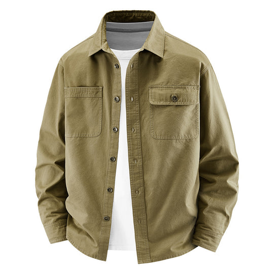 Herren Lässige Utility-Hemdjacke Shop Nory