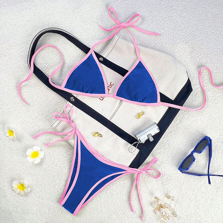 Damen Triangel-Bikini mit verstellbaren Trägern und elegantem Design Shopnory