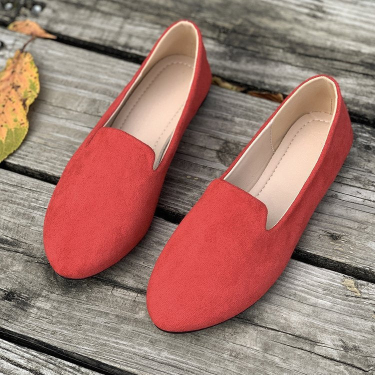 Damen Mokassins mit eleganter Schnittform aus hochwertigem Wildleder