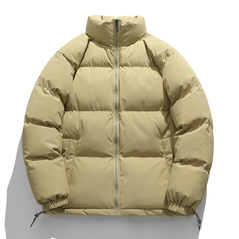 Unisex Wattierte Stepp-Übergangsjacke mit hohem Kragen und verstellbarem Saum Shop Nory