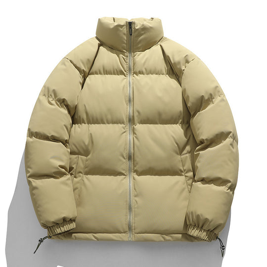 Unisex Wattierte Stepp-Übergangsjacke mit hohem Kragen und verstellbarem Saum Shop Nory