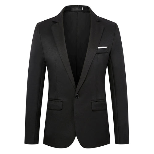 Herren tailliertes Satin-Sakko mit schmaler Silhouette, Notch-Revers und dekorativer Brustpaspel Shop Nory