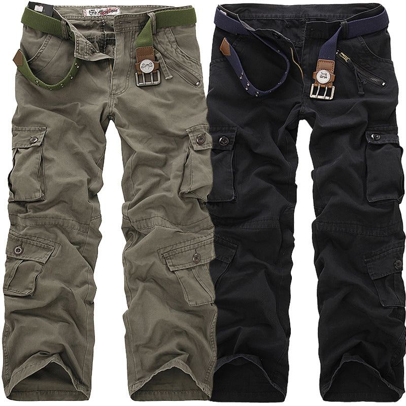 Herren Cargo-Hose mit elastischem Bund und vielseitigen Taschen