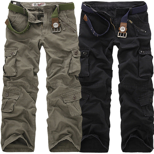 Herren Cargo-Hose mit elastischem Bund und vielseitigen Taschen