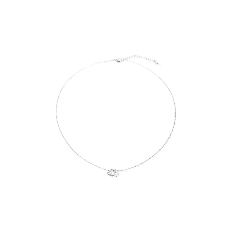 Damen Halskette mit elegantem Herzanhänger und funkelnden Zirkonia Shop Nory