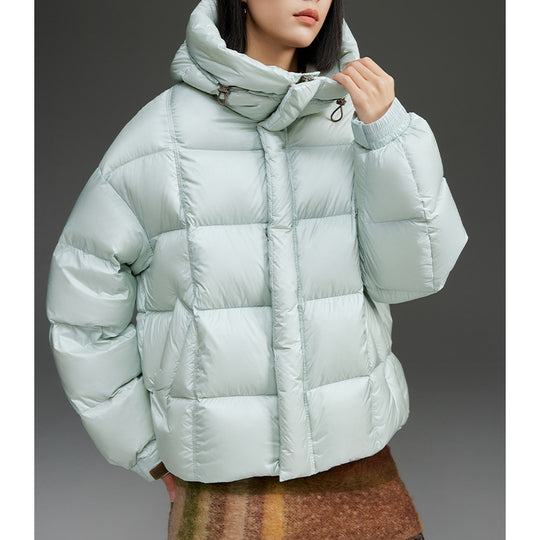 Damen Kurze Stepp-Daunenjacke mit Kapuze Shop Nory