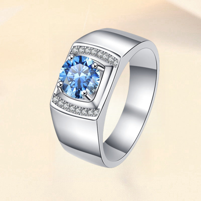 Damenring mit zartem, runden Pink-Zirkonia und funkelndem Design Shop Nory