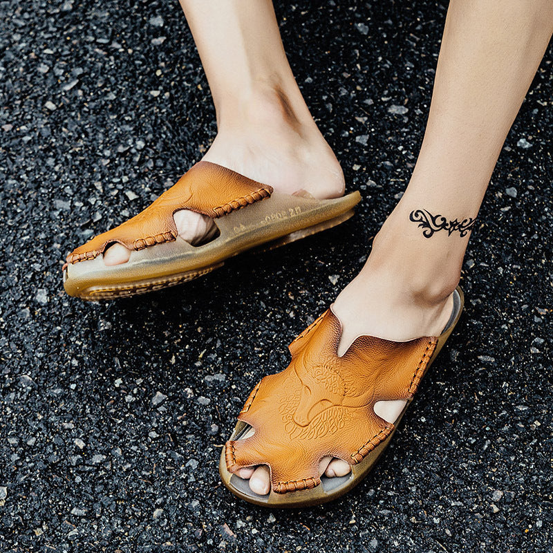Damen Leder-Clogs mit luxuriösem Design und atmungsaktiver Sohle