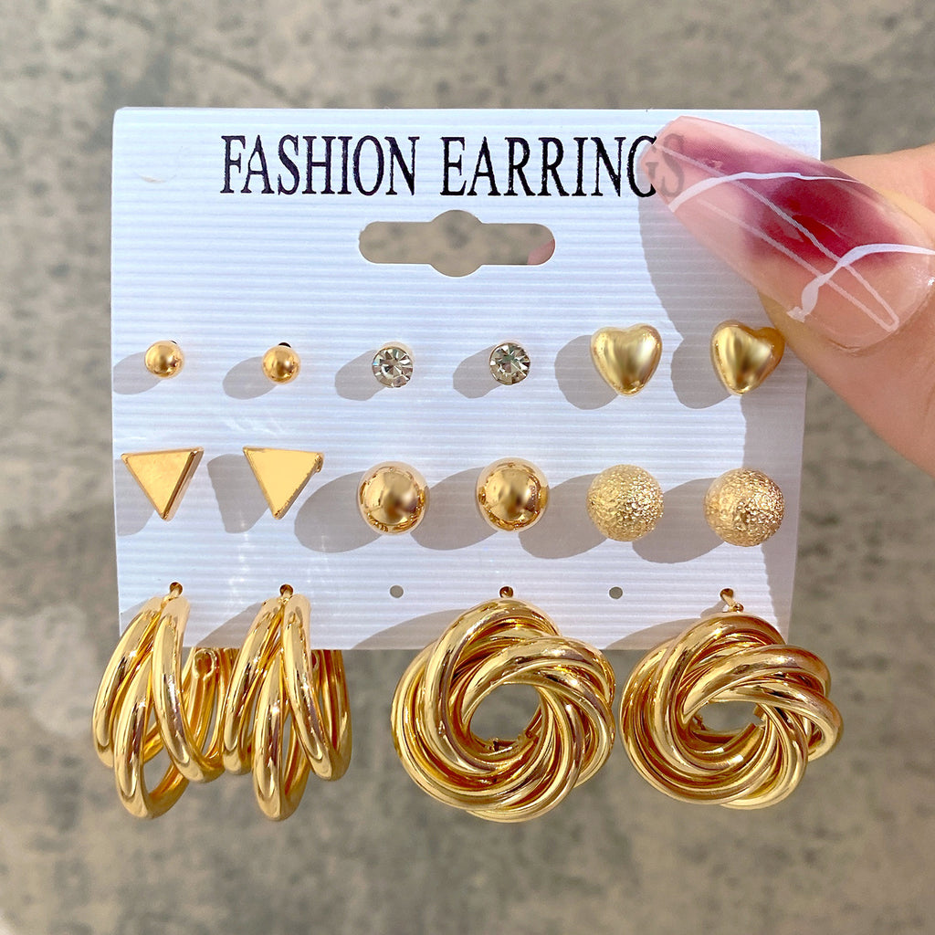 Damen Ohrstecker-Set mit eleganten und variierenden Designs Shop Nory