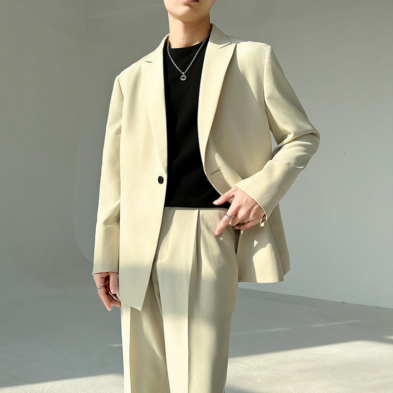 Herren eleganter Anzugblazer mit modernem Schnitt und feinem Innenfutter