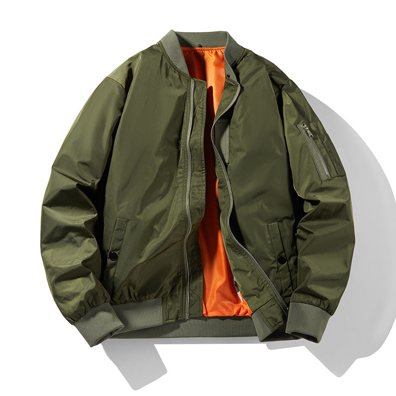 Herren Aviator-Bomberjacke mit Thermo‑Wattierung, Ärmeltasche und gerippten Abschlüssen Shop Nory
