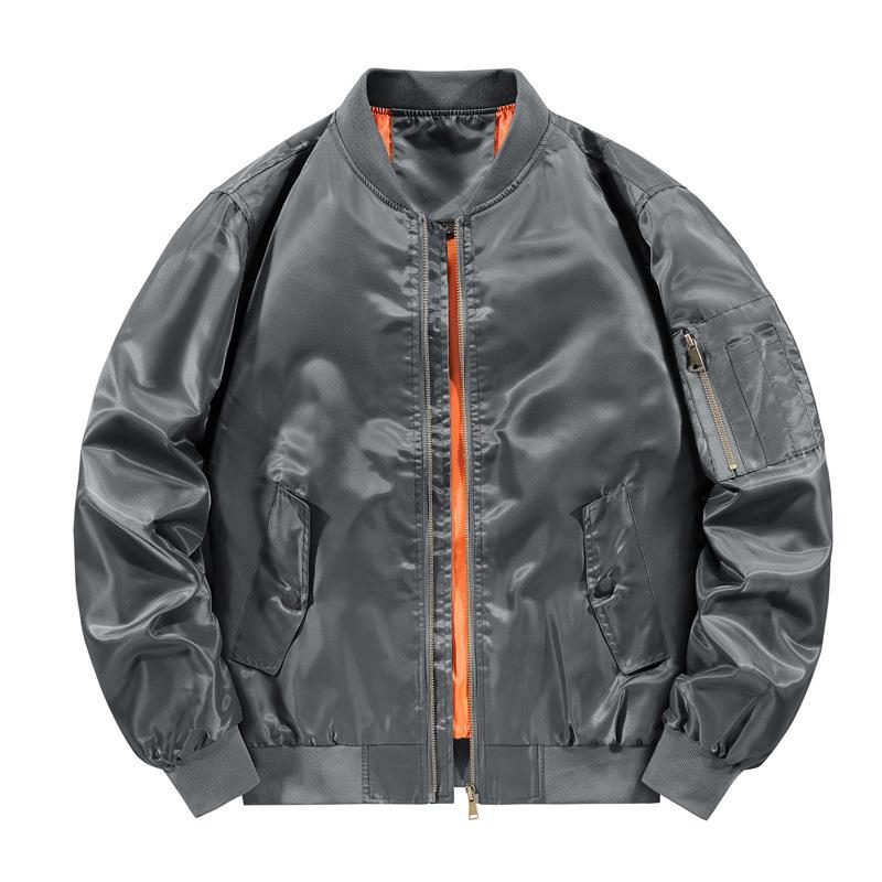 Herren Modische Bomberjacke mit seitlichen Reißverschlusstaschen Shop Nory
