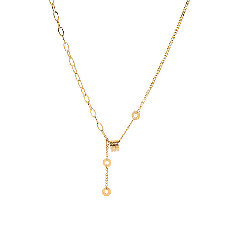 Damen geschichtete Ketten Lariat Halskette Shop Nory