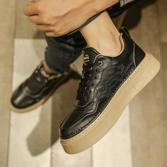 Unisex Plateausneaker mit geprägtem Obermaterial und extrahoher Platformsohle Shopy Nory