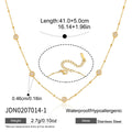 Damen Halskette mit funkelnden Zirkonia und wasserfester Edelstahlverarbeitung Shop Nory