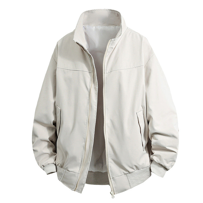 Herren Übergangsjacke mit hohem Kragen und praktischen Reißverschlusstaschen Shopnory