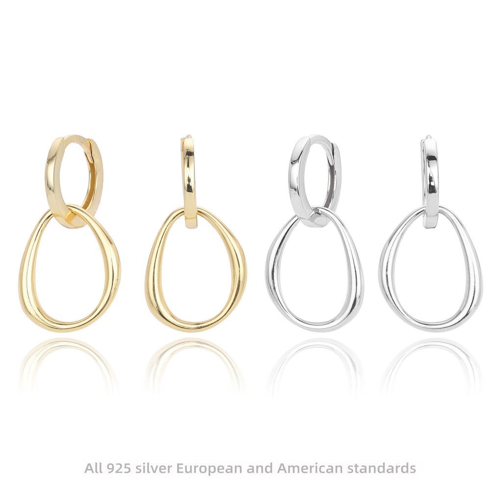 Damen Ohrhänger mit elegantem Tropfen-Design aus 925 Sterling Silber Shop Nory