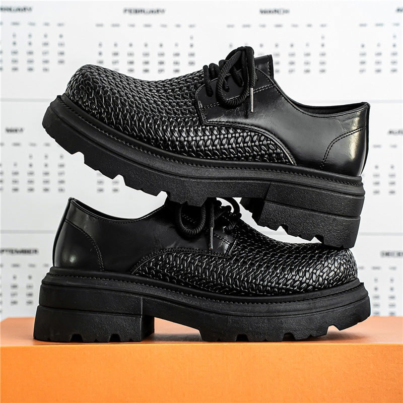 Damen gewebte Plateau-Derby-Schuhe mit robuster Profilsohle, atmungsaktivem Flechtoberteil und gepolstertem Komfortfußbett Shop Nory