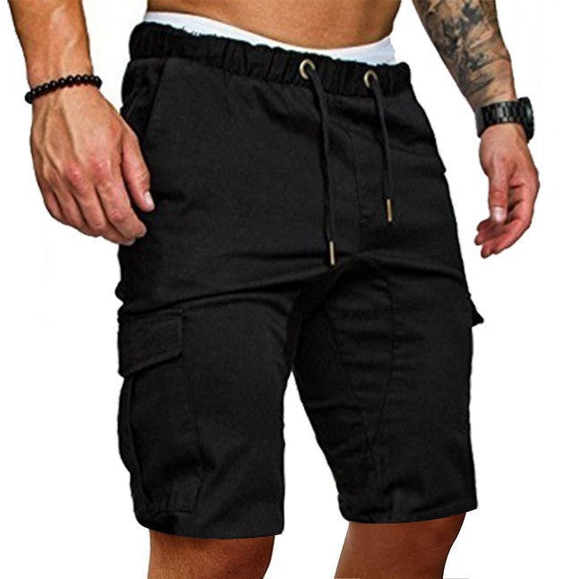 Herren Cargo-Shorts mit elastischem Bund und praktischen Taschen