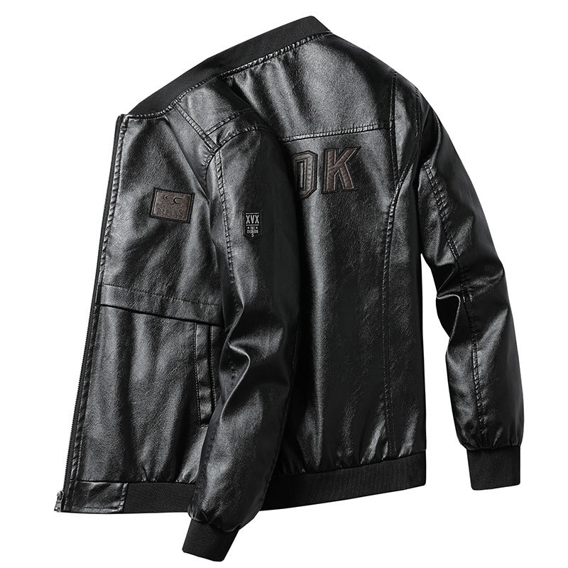 Herren Modische Kunstleder-Bomberjacke Shop Nory 1787738231
