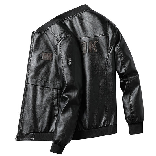 Herren Modische Kunstleder-Bomberjacke Shop Nory 1787738231