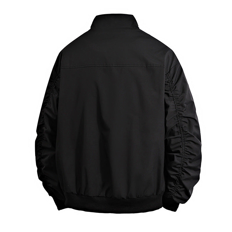 Herren Übergangsjacke mit hohem Kragen und praktischen Reißverschlusstaschen Shopnory