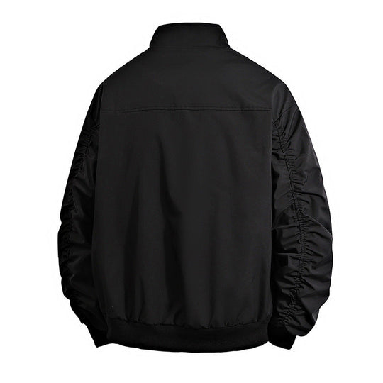 Herren Übergangsjacke mit hohem Kragen und praktischen Reißverschlusstaschen Shopnory