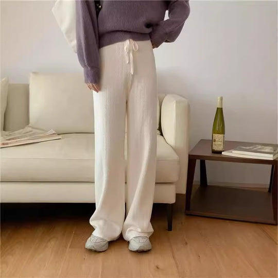 Damen Elegante weite Strickhose Shop Nory