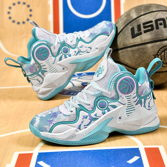 Damen Hochleistungs-Basketball-Sneaker mit atmungsaktivem Mesh-Obermaterial und rutschfester Sohle