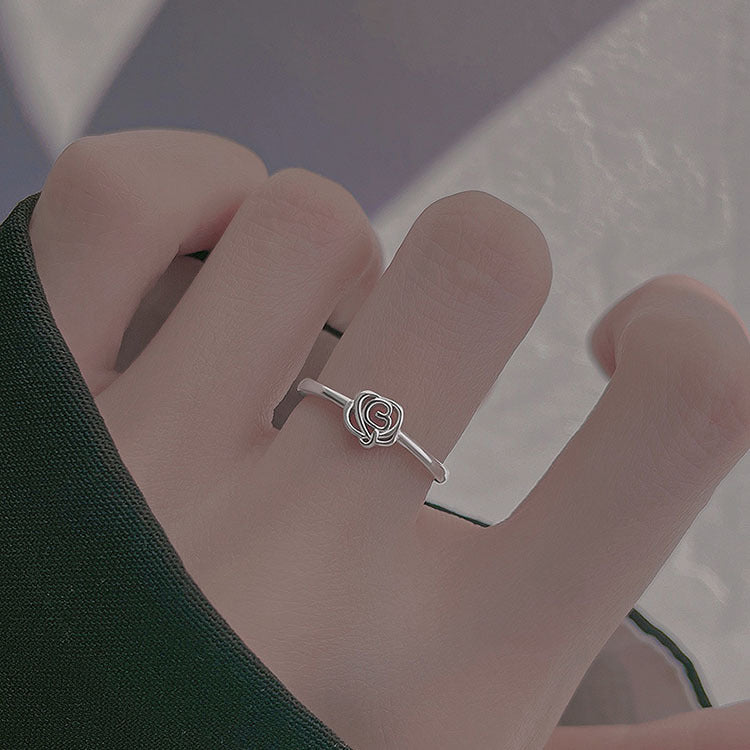 Damen filigraner Ring mit zartem Rosenmotiv Shop Nory