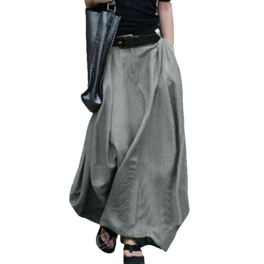Damen Maxirock mit fließendem Schnitt und elegantem Fall Shopnory