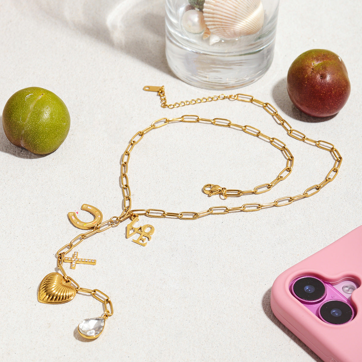 Damen Kette mit eleganten Gliederdesign aus hypoallergenem Edelstahl Shop Nory