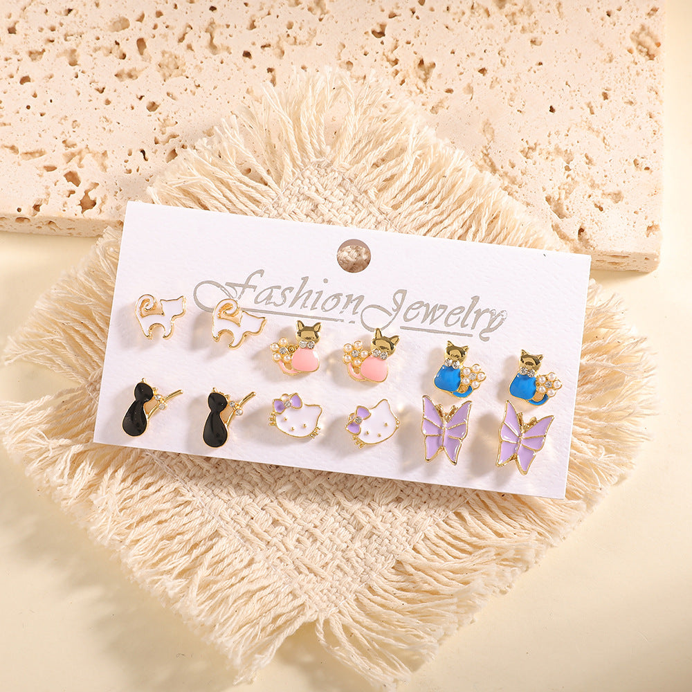 Damen Ohrstecker Set mit fruchtigem Design Shop Nory