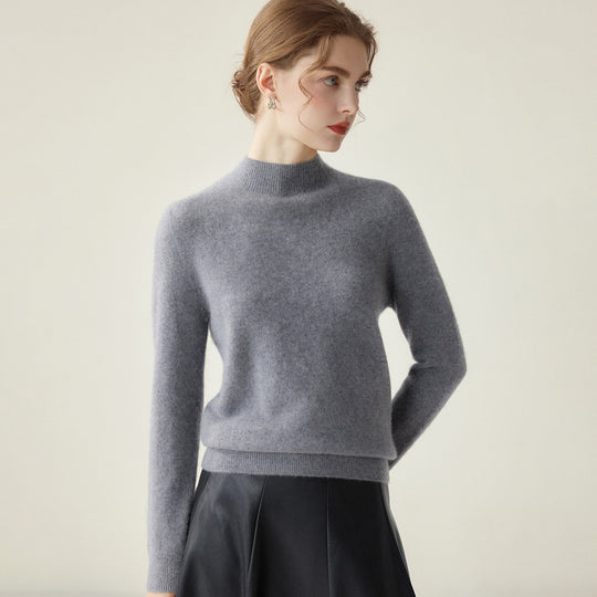 Damen Schmaler Mockneck-Feinstrickpullover mit kaschmirähnlicher Haptik Shop Nory