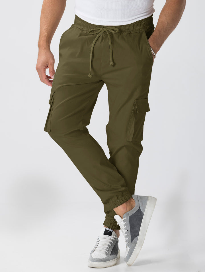 Herren Cargo-Hose mit elastischem Bund und praktischen Seitentaschen