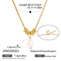 Damen Halskette mit eleganten Perlen und drehbarem Design Shop Nory