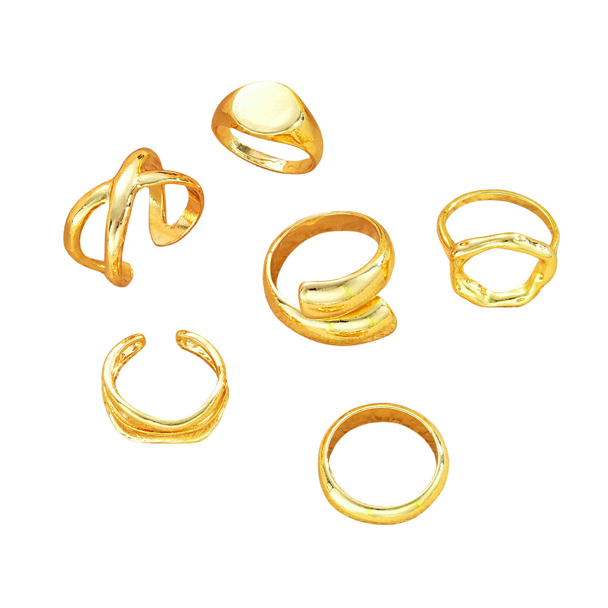 Damen Ring-Set mit künstlerischem und modernem Design Shop Nory