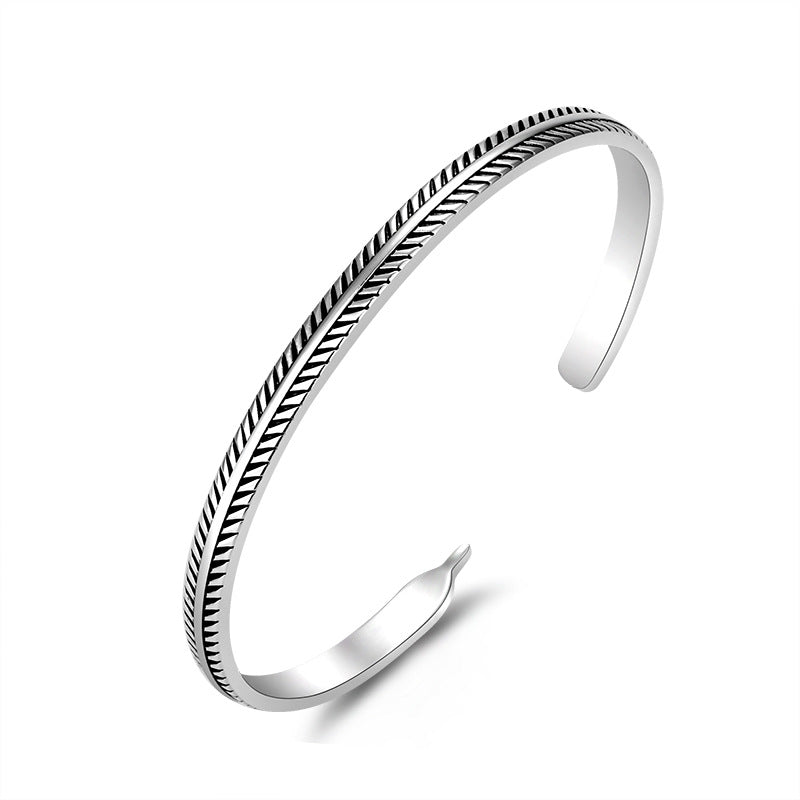 Damen Offenes Armband mit kunstvollem Zickzackdesign Shop Nory