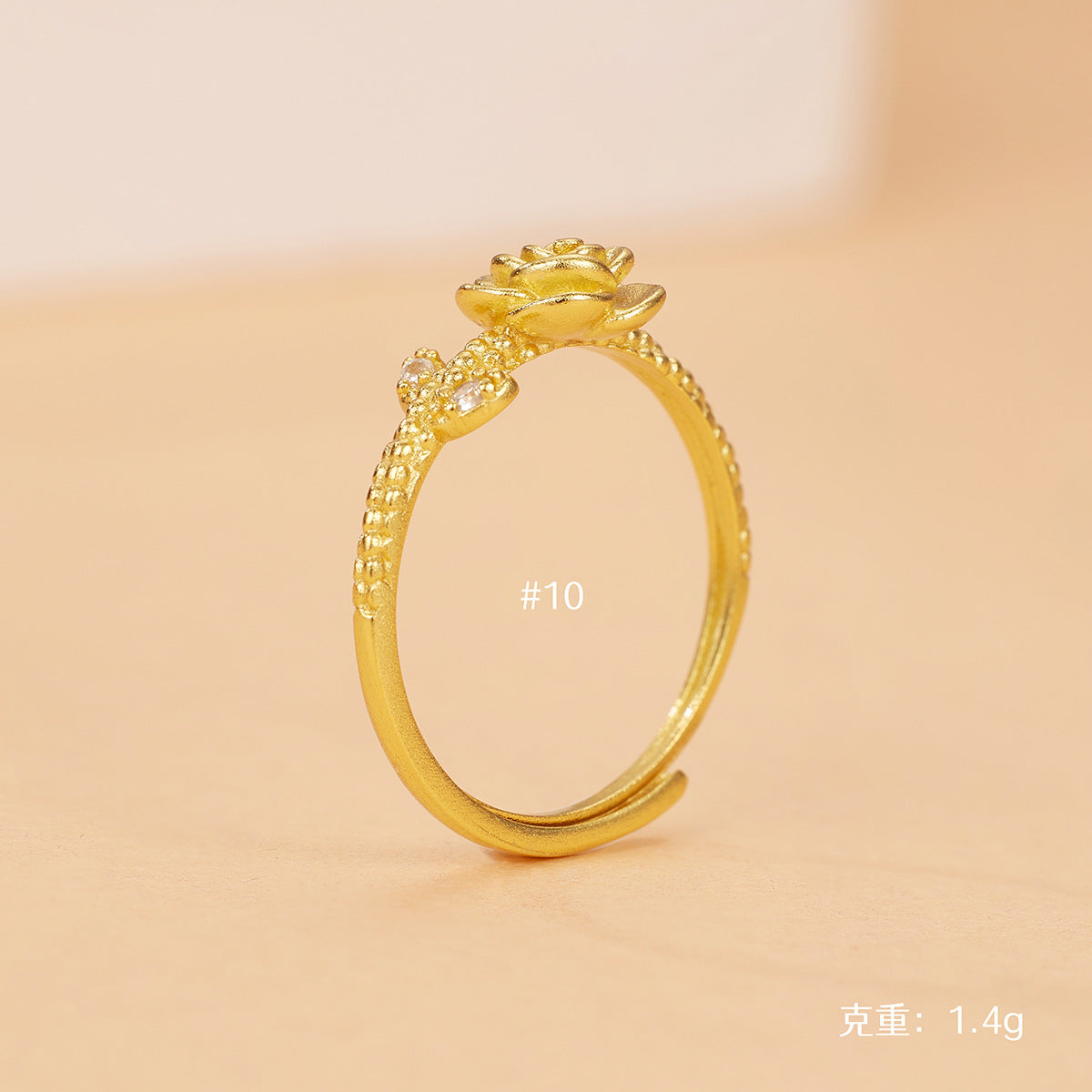 Damen Ring mit kunstvollem Rosen-Design und funkelnden Zirkonia Shop Nory