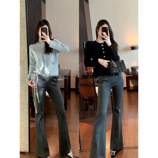 Damen Elegante Flared Hose Shop Nory