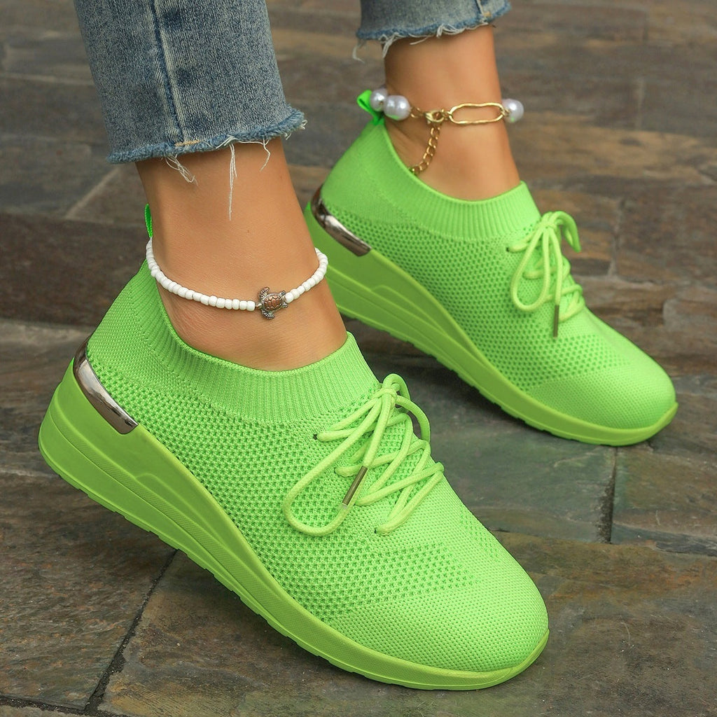 Damen Sportliche Sneaker mit innovativem Strickdesign