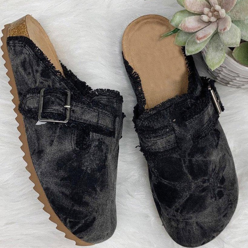 Damen Clogs mit lässigem Camouflage-Design und weichem Fußbett