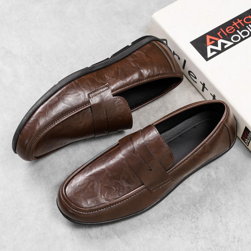 Herren Elegante Mokassins mit feinen Detailnähte Shop Nory