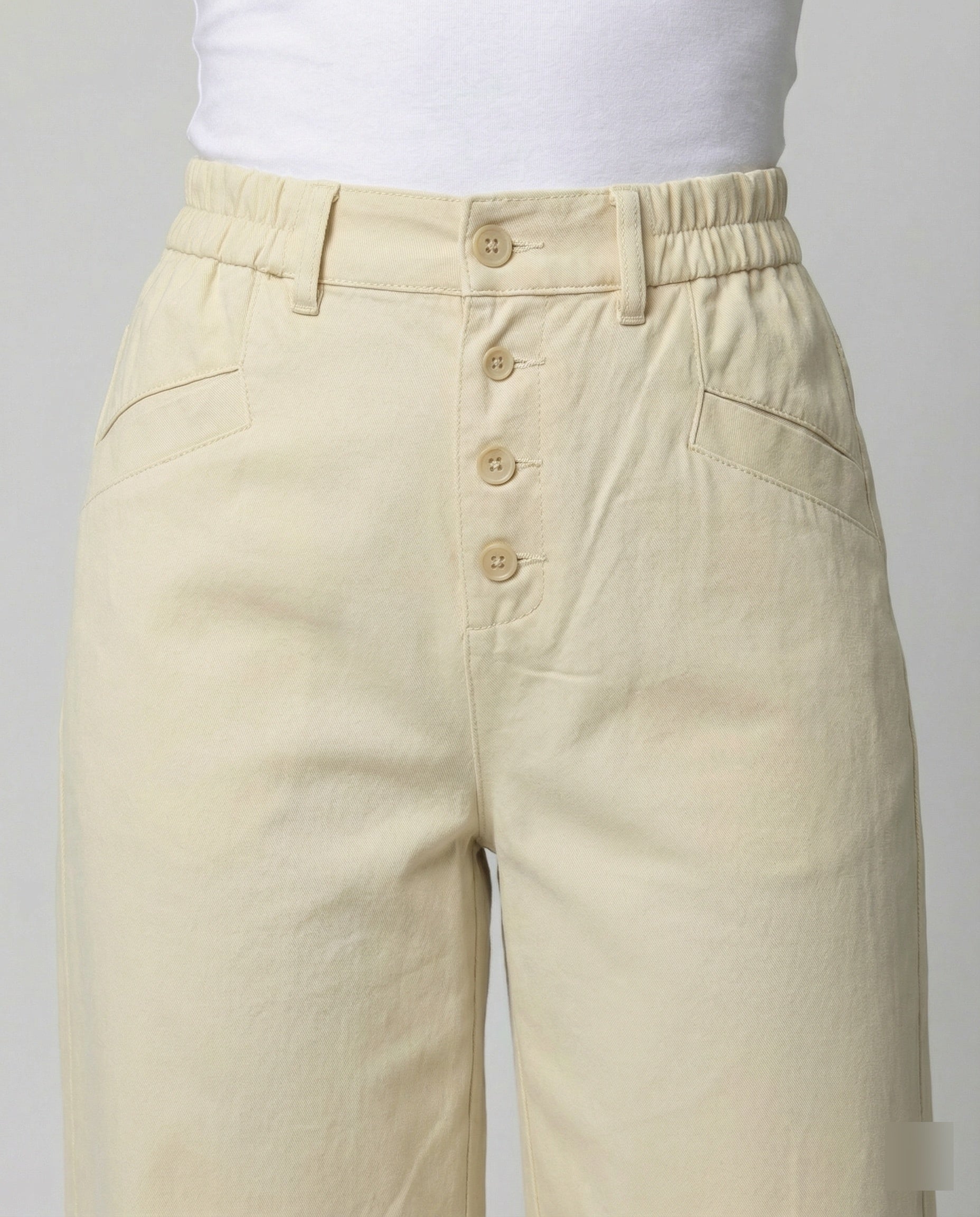 Damen Weite Leinenhose Damen