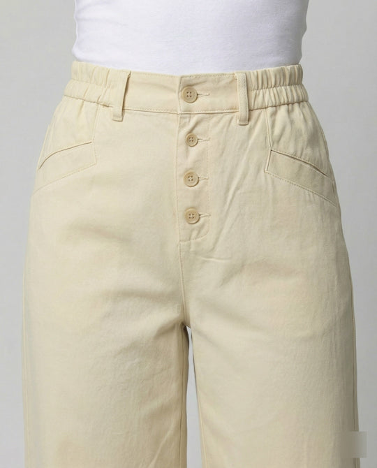 Damen Weite Leinenhose Damen