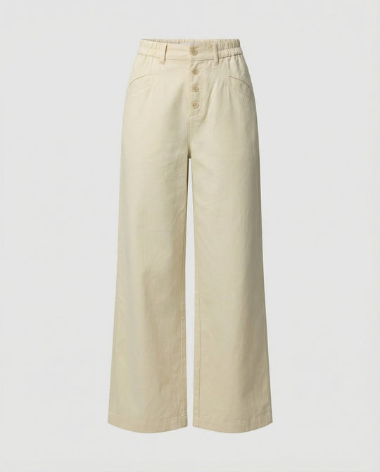 Damen Weite Leinenhose Damen
