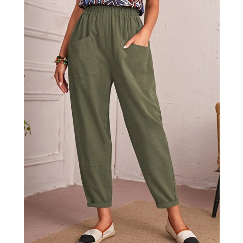 Damen Komfortable und elegante Freizeithose Shopnory
