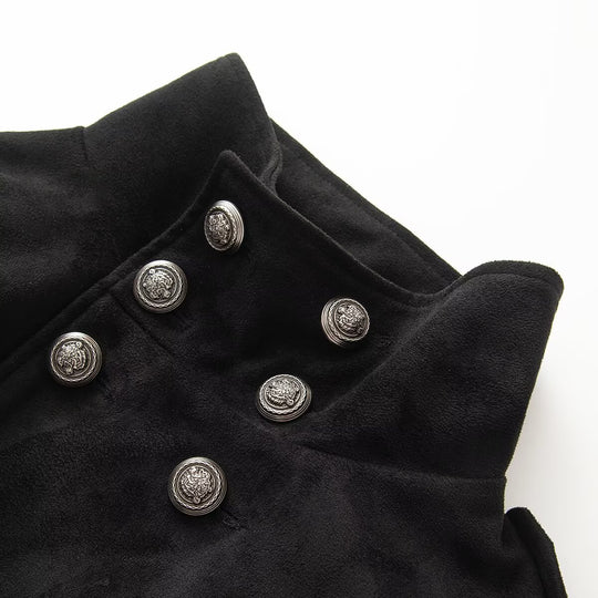 Damen Kurze uniforminspirierte Jacke mit hohem Stehkragen, Doppelknopfreihe und Ziermanschetten Shop Nory