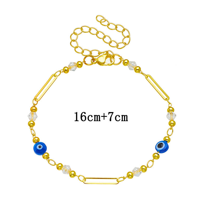 Damen elegante Armband mit bunten Glasperlen und Anhängern Shop Nory
