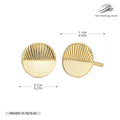Damen Ohrstecker im modernen Sonnenmotiv mit luxuriösem Design Shop Nory